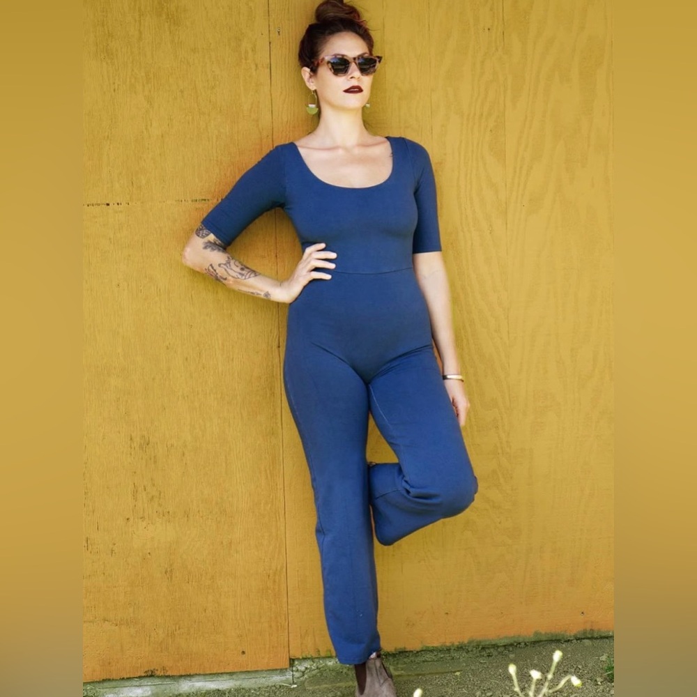 Of Earth & Salt Luna Jumpsuit in Lapis